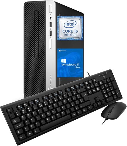 HP ProDesk 400 G6 SFF Business Desktop PC Desktop Computer, Core i5-9500 3.0GHz up to 4.4GHz, 32GB RAM, 512GB SSD, Wired Keyboard and Mouse, WiFi, Windows 11 Pro 64-bit (Renewed) in Saudi Arabia