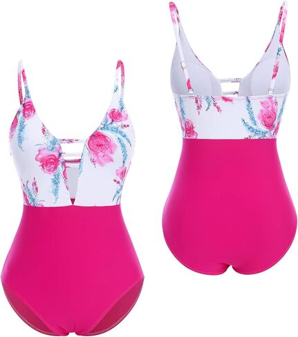 Mommy and Me Swimsuits Family Swimsuits Matching Set Girls Womens One Piece Swimsuits Cover up Swimwear Bathing Suits in Saudi Arabia