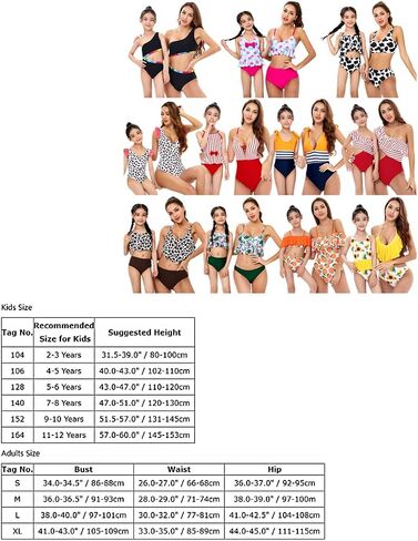 Mommy and Me Swimsuits Family Swimsuits Matching Set Girls Womens One Piece Swimsuits Cover up Swimwear Bathing Suits in Saudi Arabia