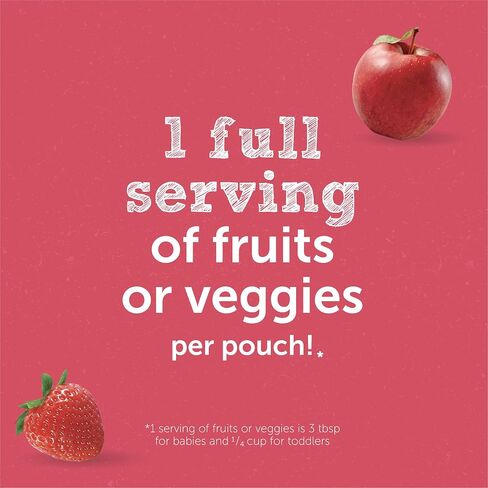 Beech-Nut Baby Food Pouches, Apple Mango Carrot Fruit Puree Baby & Toddler Food, 3.5 oz (12 Pack) in Saudi Arabia