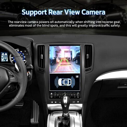 13.6 Inch Android 12 Car Stereo Radio for Infiniti G25 G37 G35 Q40 Q60 2007-2015 Multimedia Player GPS Navigation Carplay Android Auto WiFi 1080P Stereo Replacement Head Unit (Black 128GB) in Saudi Arabia