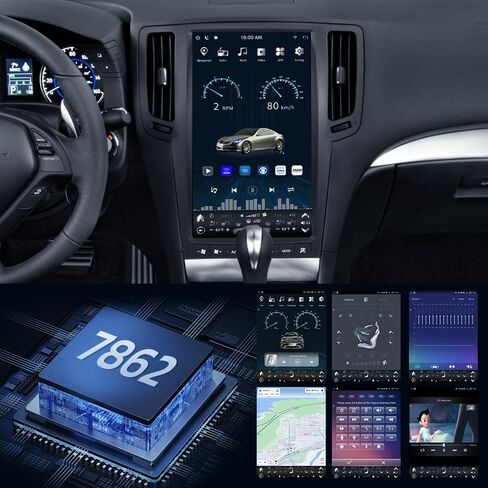 13.6 Inch Android 12 Car Stereo Radio for Infiniti G25 G37 G35 Q40 Q60 2007-2015 Multimedia Player GPS Navigation Carplay Android Auto WiFi 1080P Stereo Replacement Head Unit (Black 128GB) in Saudi Arabia