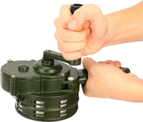 كرنك اليد YaeTek بصوت عالٍ 115 ديسيبل، كرنك يدوي يعمل يدويًا، إنذار / صفارة إنذار معدنية محمولة (غارة جوية) in Kuwait