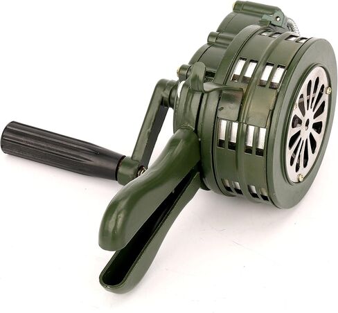 كرنك اليد YaeTek بصوت عالٍ 115 ديسيبل، كرنك يدوي يعمل يدويًا، إنذار / صفارة إنذار معدنية محمولة (غارة جوية) in Kuwait