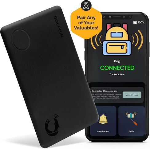 tag8 DOLPHIN Smart Sleek Wallet Tracker Card, Wallet Finder, Item Locator, Bluetooth Locator for Phone, Luggage, Passport, Works with Android & Apple Devices, Comes with 36-Month Battery Life, Pack 1 in Saudi Arabia