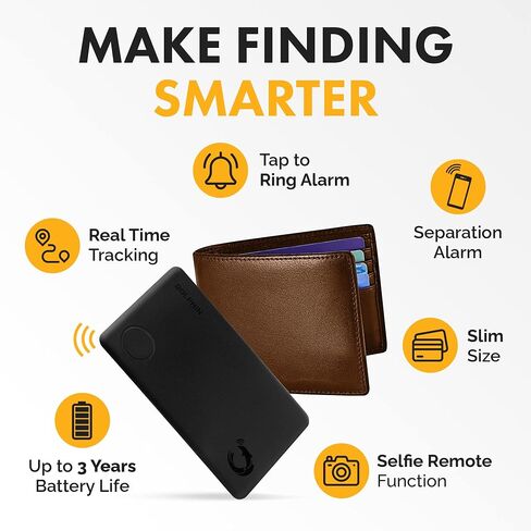 tag8 DOLPHIN Smart Sleek Wallet Tracker Card, Wallet Finder, Item Locator, Bluetooth Locator for Phone, Luggage, Passport, Works with Android & Apple Devices, Comes with 36-Month Battery Life, Pack 1 in Saudi Arabia
