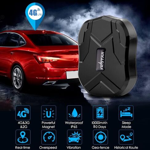 GPS Tracker, Real Time GPS Tracker for Vehicles 150 Days Long Time Standby Waterproof Strong Magnet Car GPS Tracker Tracking Device for SUV Car/BUS/Trucks Fleet Management TK905B in Saudi Arabia