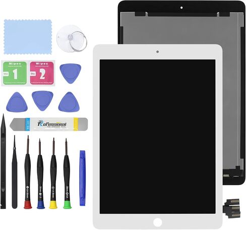 9.7" New Screen Replacement for iPad Pro 2016 A1673 A1674 A1675 LCD Display Glass Touch Digitizer Premium Kit with Tools - White in Saudi Arabia