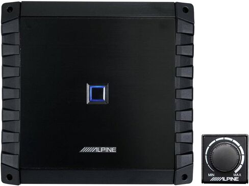 Alpine S2-A60M, S Series Monoblock Class D 1 Ohm Stable Subwoofer Amplifier - 600W Peak Power w/Wired Bass Control Knob in Saudi Arabia