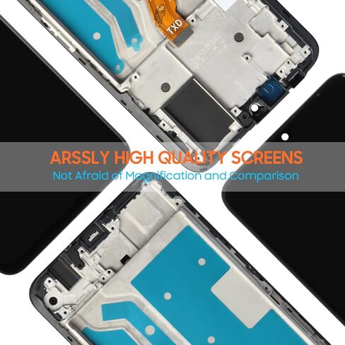 Screen Replacement for Huawei Honor X7 / Honor Play 6T / Honor Play 30 Plus LCD Display, for CMA-LX2 CMA-LX1 CMA-LX3 Touch Digitizer Screen Full Assembly with Frame, Repair Tools & Screen Protector in Saudi Arabia