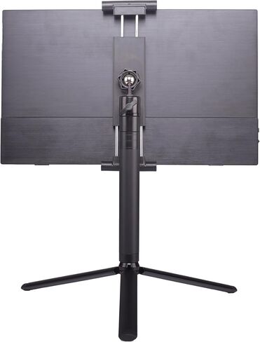 iPad Stand for Desk Tablet Holder Portable Monitor Stand 18.5 inch with Super Wide Clamp Swivel Tilt Ball Joint Telescopic Pole and Foldable Tripod for 6.5-18.5" Monitor Kindle FL11C in Saudi Arabia