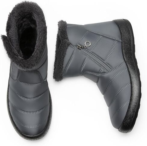 DREAM PAIRS Women's Winter Snow Boots Ankle Warm Fur Lined Comfortable Lightweight Outdoor Booties in Saudi Arabia
