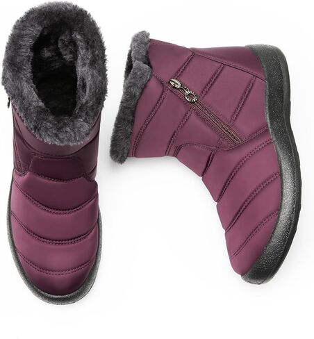 DREAM PAIRS Women's Winter Snow Boots Ankle Warm Fur Lined Comfortable Lightweight Outdoor Booties in Saudi Arabia