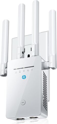 2024 WiFi Extender Signal Booster for Home, Long Range Cover up to 98,00 sq.ft and 4X Faster, Internet Wireless Repeater with Ethernet Port, 1-Tap Setup, white, RPT-007-1 in Saudi Arabia