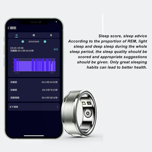 Fitness Tracker Smart Ring, Aluminum Alloy and Stainless Steel Wearable Smart Ring Step Counting for Women for Outdoor Sports in Saudi Arabia