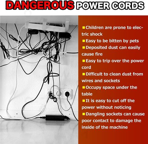 NODOCA No Drill Under Desk Cable Management Tray, 14'' Wire Management, 3M Double-Sided Stickers, Newest Metal Cable Tray, Wire Organizer Under Desk, Under Desk Basket for Office and Home, Black in Saudi Arabia