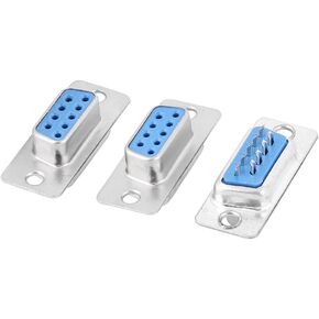 uxcell 3-Pack 2 Row 9 Pin D-Sub Connector DB9 Female D-Sub Connector VGA Adapter for PC Computer Data Transfer