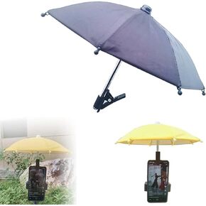 Phone Umbrella, 2024New UV Protection Phone Umbrella for Sun,Universal Adjustable Suction Cup Phone Stand Umbrella for Phone,Sun Shade Cover Cell Phone Umbrella Sun Shade