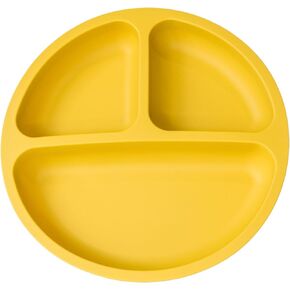 Babeehive Goods Suction Plate | Mealtime Made Mess-Free | Ideal Choice for Babies and Toddlers | Food-Grade Materials, BPA-Free | Home and On-The-Go Use, Hassle-Free (Charcoal)