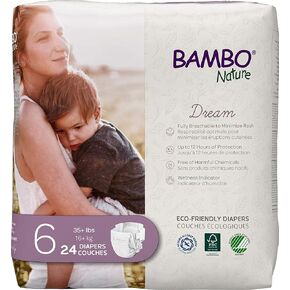Bambo Nature Premium Baby Diapers - French/English Packaging, Size 3, 29 Count