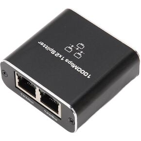 Ethernet Splitter 1 to 2, 1000Mbps High Speed RJ45 Network Splitter Adapter Gigabit, Cat5 Cat5e Cat6 Cat7 Two Devices Share The Internet at The Same Time