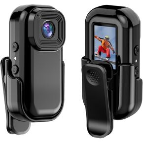 Andoer Mini WiFi Action Camera 1080P 30fps Digital Video Camera with 0.96in LCD Screen Built-in Rechrageable Battery Motion Detection with Magnetic Mount Back Clip Protective Cover