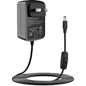 24V Fan AC DC Power Adapter for Geek Aire CF2 Rechargeable Outdoor High Velocity Floor Fan CF1 CF-1 CF1SE CF1-SE 12'', CF2 CF-2 16" Charger.