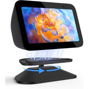 Maxonar Stand for Echo Show 5 (3rd Gen), Adjustable Tilt Swivel Stand Anti-Slip Base Strong Magnetic Compatible with 2023 Release Show 5 Smart Speaker- White