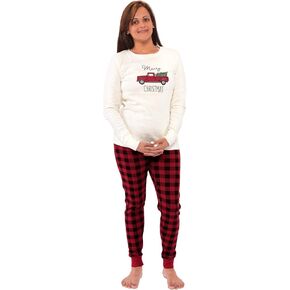 Touched by Nature Unisex Holiday Pajamas, Christmas Tree Women, Women X-Large