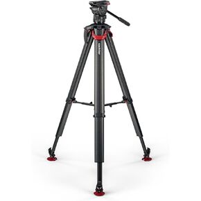 Sachtler Ace XL MK II Fluid Head with Flowtech 75 Carbon Fiber Tripod and Mid-Level Spreader