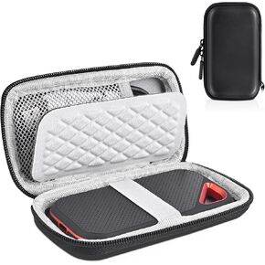 External Hard Drive Case for Sandisk Extreme PRO Portable SSD Case 1TB 2TB 4TB 500GB, Solid State Hard Drive Protective Case, Portable Carrying Storage Case Organizer