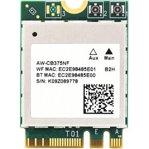 Waveshare AW-CB375NF Dual-Band Wireless NIC, 2.4G/5GHz Dual-Band WiFi 5, RTL8822CE-CG Core, Supports BLE, High Speed and Low Delay