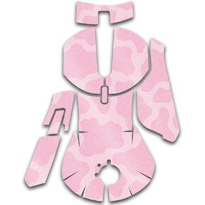 MightySkins Glossy Glitter Skin Compatible with SteelSeries Rival 5 Gaming Mouse - Pink Giraffe | Protective, Durable High-Gloss Glitter Finish | Easy to Apply and Change Styles | Made in The USA