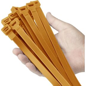 18 inch Gaeden Green Zip Ties Heavy Duty 100 PACK, 200 LBS Ultra Exclusive Strong Plastic Wire Ties, Large Cable Ties Extra Long Tie Wraps, Indoor and Outdoor UV Resistant