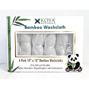 Ultra Soft Rayon Made from Bamboo Baby Washcloths - Absorbent Newborn Toddler Infant Bath Face Towel - Best Baby Gift