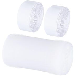 MECCANIXITY Floor Cord Cover 9.8 Ft x 4" Grip Floor Cable Protector Management for Home Floor with Adhesive Backing Prevent Tripping Nylon Polyester Blend Grey 1Pcs