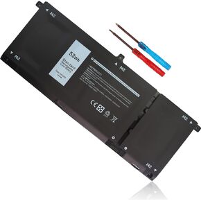 53Wh H5CKD 15V Battery for Dell Inspiron 5300 5301 5401 5402 5408 5409 5501 5502 5505 5508 5509 5400 5406 7405 7300 7306 7500 7506 2-in-1 Silver Latitude 3410 3510 Vostro 5301 5401 5402 5501 9077G