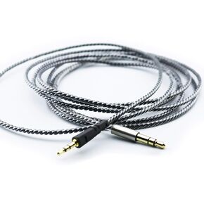 NewFantasia Replacement cable Compatible with Bowers & Wilkins P5 / P5 S2 / Recertified headphone Silver Plated Copper Audio upgrade cord 1.2m/4ft