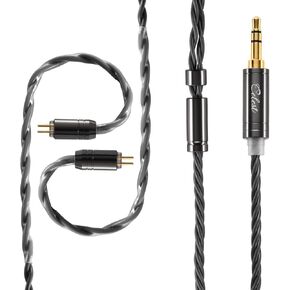 QOA Kinera Celest كابل تمديد سماعة الرأس، كابل بديل لسماعات الأذن مطلي بالفضة والنحاس، كابل HiFi في شاشة الأذن 3.5 مم كابل Aux 2 دبوس IEM لسماعات الرأس، iPhone، iPad، الهواتف الذكية in Kuwait