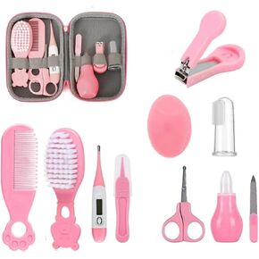 Baby Healthcare and Grooming Kit,Safety Baby Nursery Care Set,Baby Nail Clippers,Hair Brush Comb and Baby Nasal Aspirator,Newborn Baby Essentials for Infants in Saudi Arabia