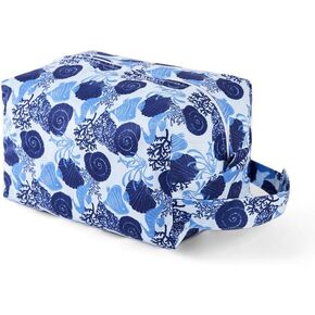 Waterproof Wet Dry Bag for Baby Diaper, Breast Pump Parts, Dirty Sweaty Gym Clothes, Large Makeup Bag Zipper Pouch Travel Cosmetic Organizer for Women (Wave), WB2024