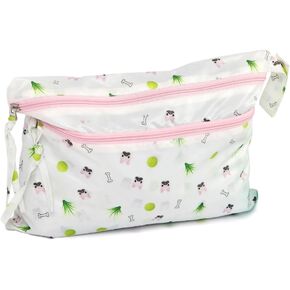 melii Waterproof Wet & Dry Bag with Handle, for Wet Bathing Suits, Diapers and Potty Training and Dishes (Bear)