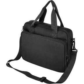 Large Walkie Talkie Case Bag with Shoulder Strap, Walkie Talkie Rechargeable Handheld Two Way Radios Carrying Box, Accommodate 4 Walkie Talkies and Accessories, Black (Bag Only)