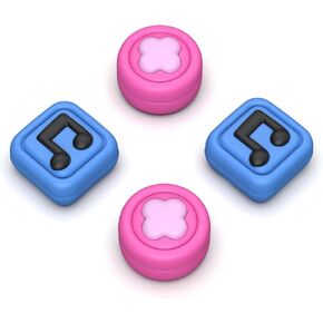 PlayVital Thumbs Cushion Caps Thumb Grip Caps for Nintendo Switch, Joystick Caps for Nintendo Switch Lite, Thumbstick Caps for Nintendo Switch OLED, Analog Stick Cover for Joycon - Wonder Rhythm