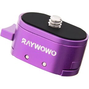 Quick Release Plate Tripod QR Camera Mount Adapter, Quick Setup Kit with 1/4'' Screw for DSLR Action Cameras Flash Lights Stablizers Switch Between Tripod/Monopod/Slider (Oval)