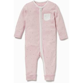 MORI Baby Boys and Girls Clever Romper - Unisex Toddler Two Way Zipped Long Sleeve