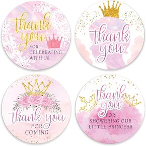 Thank You Baby Shower Stickers - Set of 80 Thank You for Coming Stickers, Preprinted Bridal Shower stickers, Birthday Party Favor Sticker, Self Adhesive Flat Sheet 2 Inch Round Labels LemonTheme Party (Lemon)