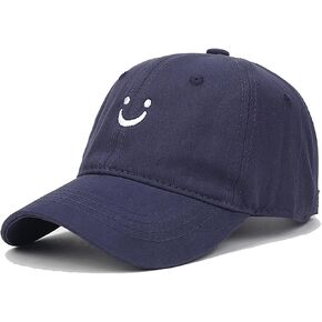 Toddler Baseball Hat Kids Boys Girls Smile Face Trucker Hat Adjustable Cute Baseball Cap for 2-8 Years