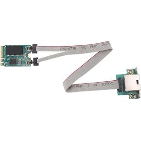 M.2 A E 2.5G Ethernet Adapter, RTL8111F M.2 2.5G Ethernet Network Card, 2.5G/1G/100M Multi Gigabit M.2 Network Card for Win 7 8 10 11