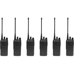 6 Pack of Motorola CP100D Analog UHF Two Way Radio, 16 Channel, 4 Watt (403-480MHz)
